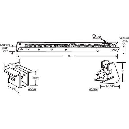 STRYBUC 22in Window Channel Balance 60-2150-6